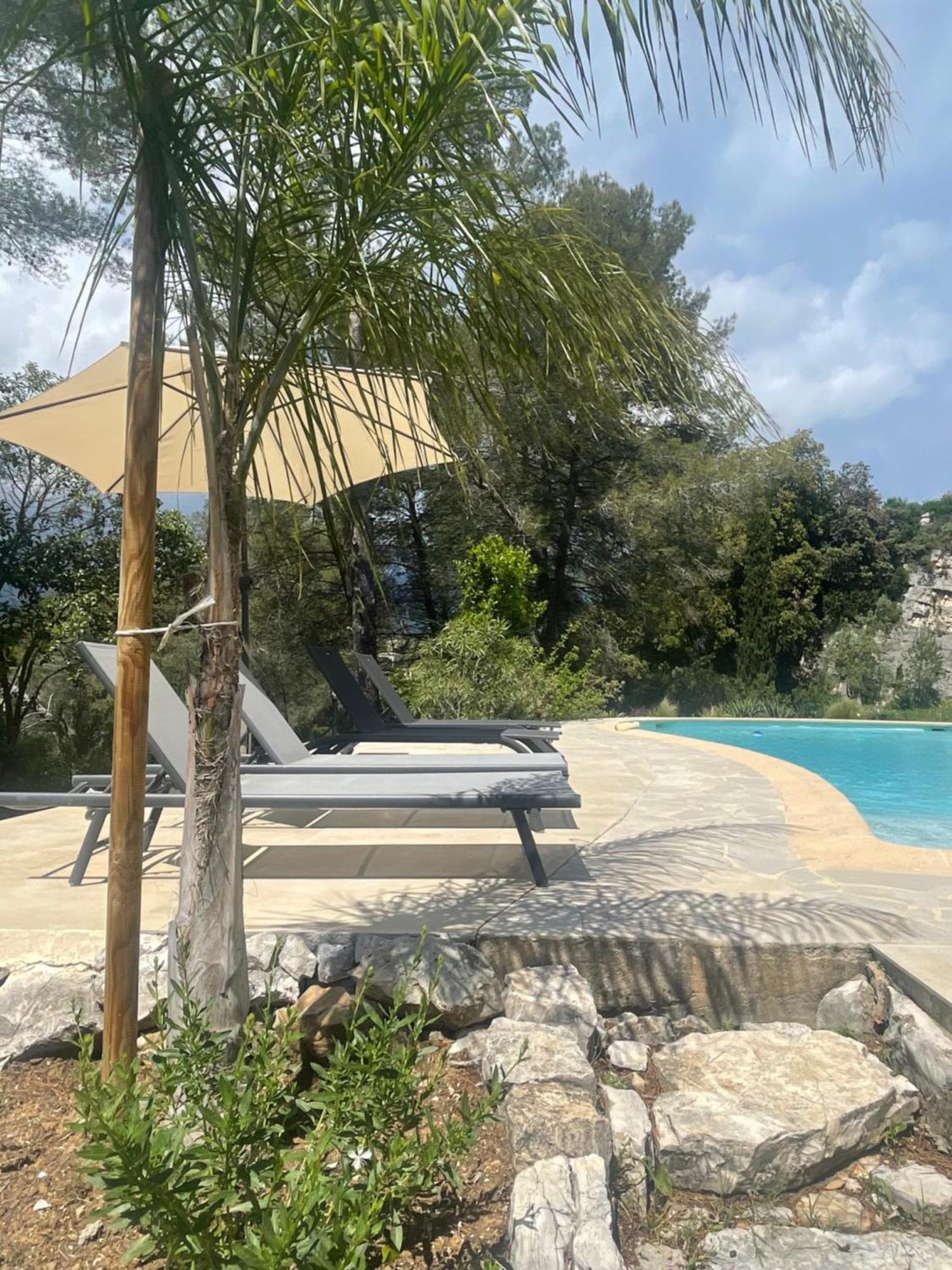 La Villa Des Carriers- Maison Avec Piscine Proche Mer Roquefort-les-Pins Exterior foto